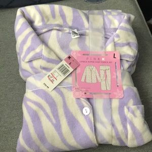 NWT size large fleece pajamas